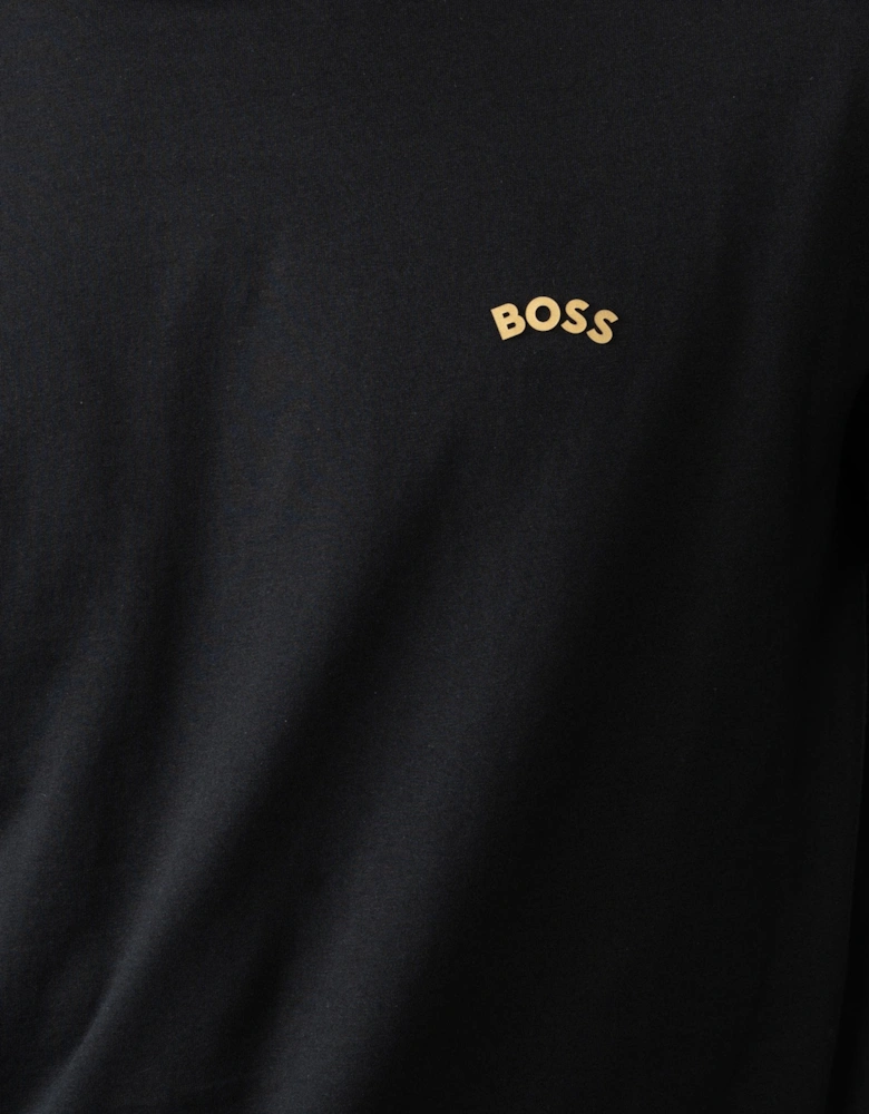 BOSS Green Mens Curved Logo T-Shirt
