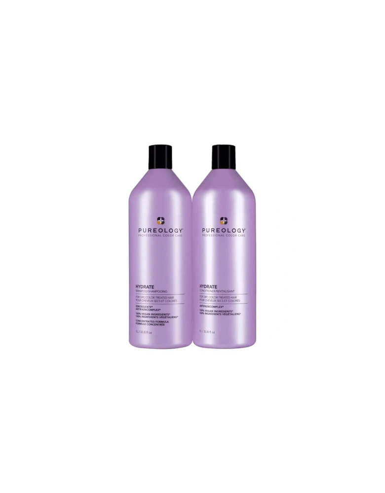 Hydrate Shampoo and Conditioner Moisturising Supersize Bundle for Dry Hair, Sulphate Free for a Gentle Cleanse