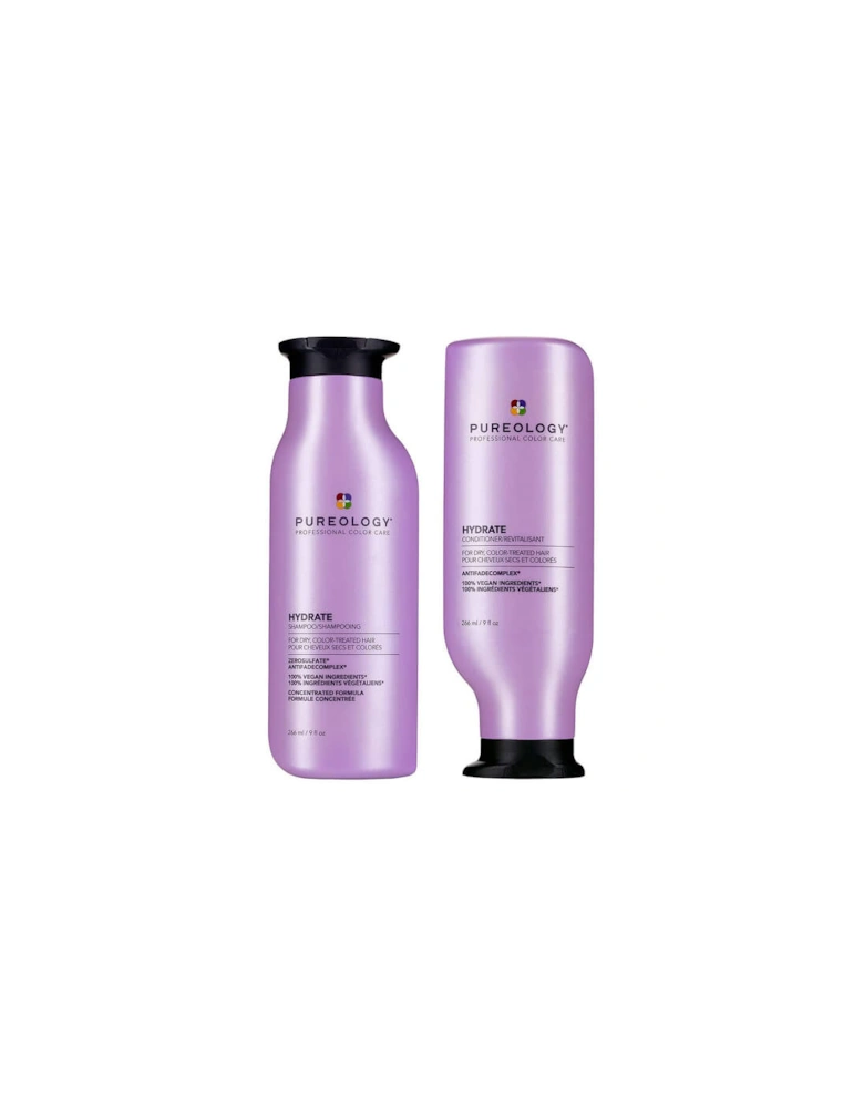 Hydrate Shampoo and Conditioner Moisturising Bundle for Dry Hair, Sulphate Free for a Gentle Cleanse