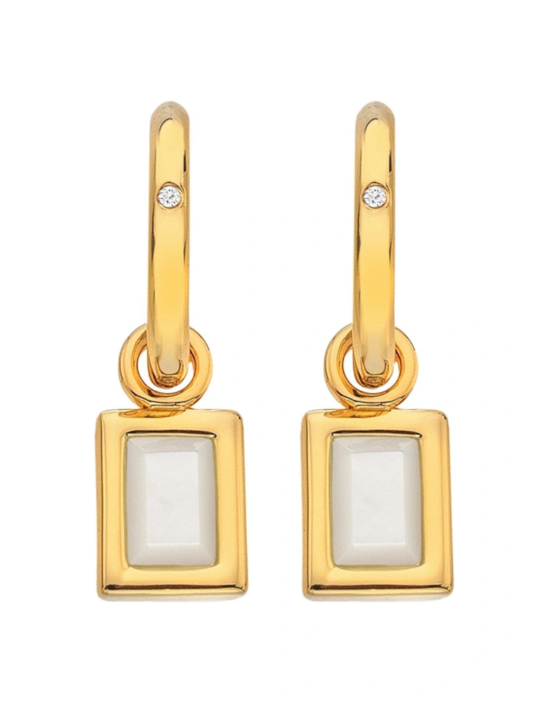 HDXGEM Rectangle Earrings - Mother of Pearl