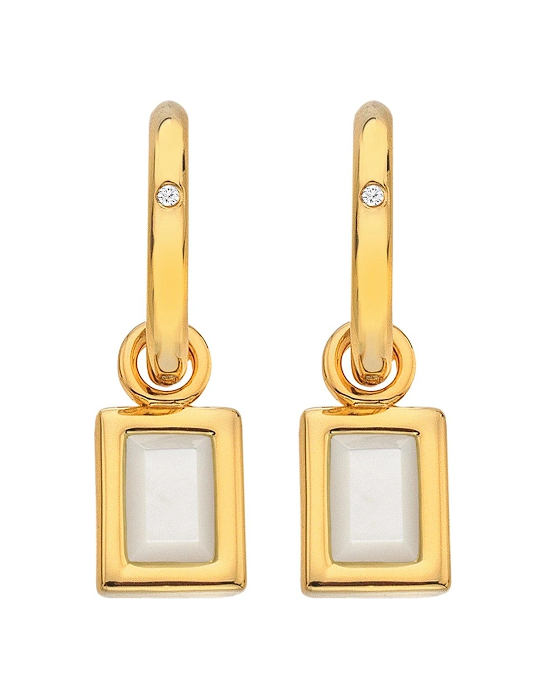 HDXGEM Rectangle Earrings - Mother of Pearl, 3 of 2