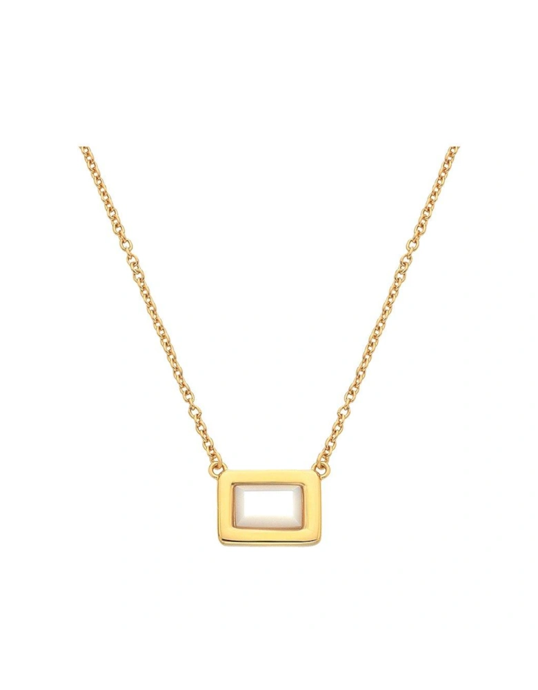 HDXGEM Rectangle Necklace - Mother of Pearl