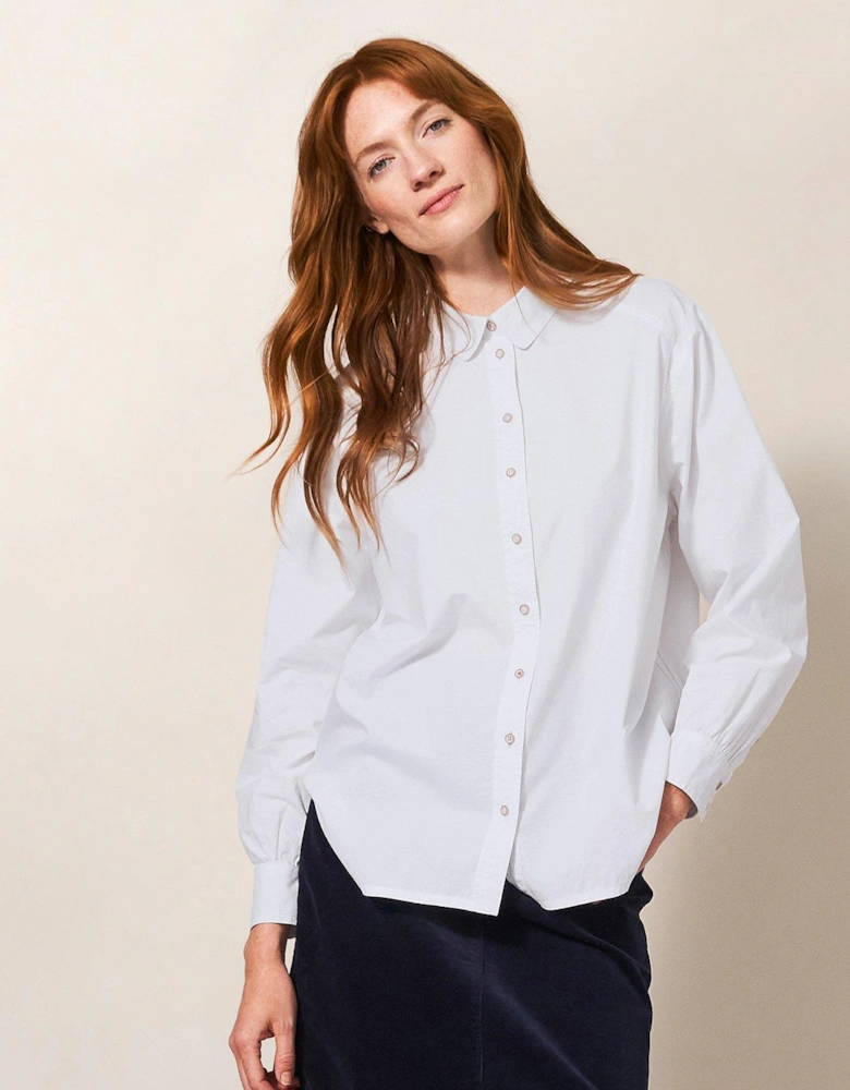 Freya Longline Shirt - White