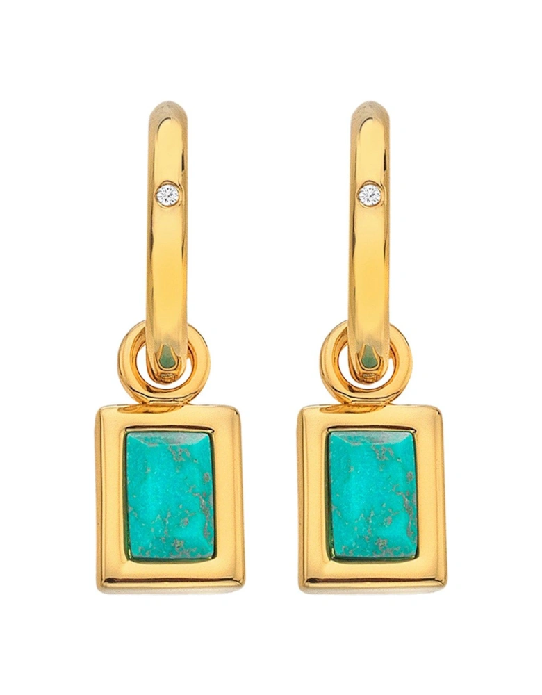 HDXGEM Rectangle Earrings - Turquoise