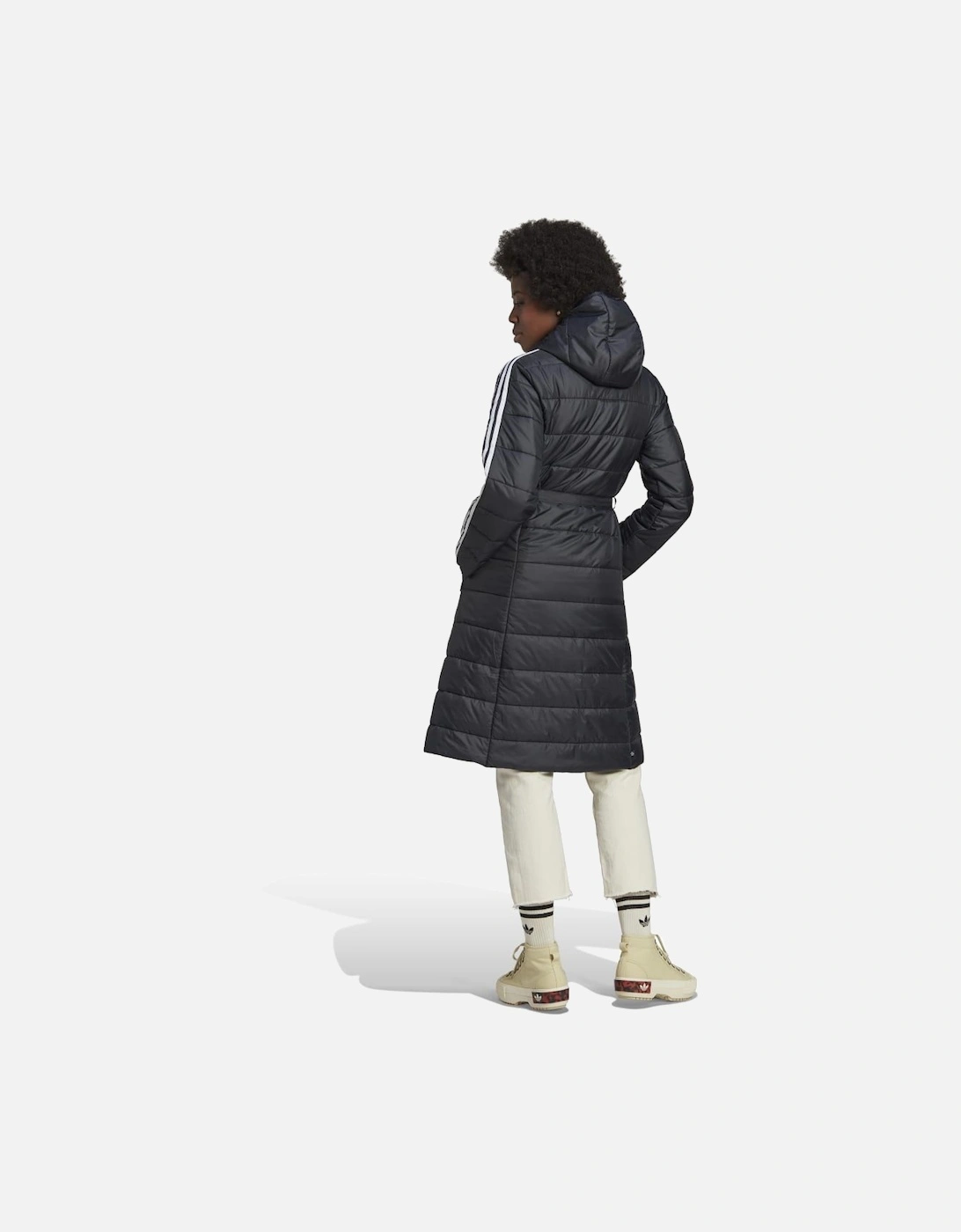 Womens Hooded Premium Long Slim Jacket