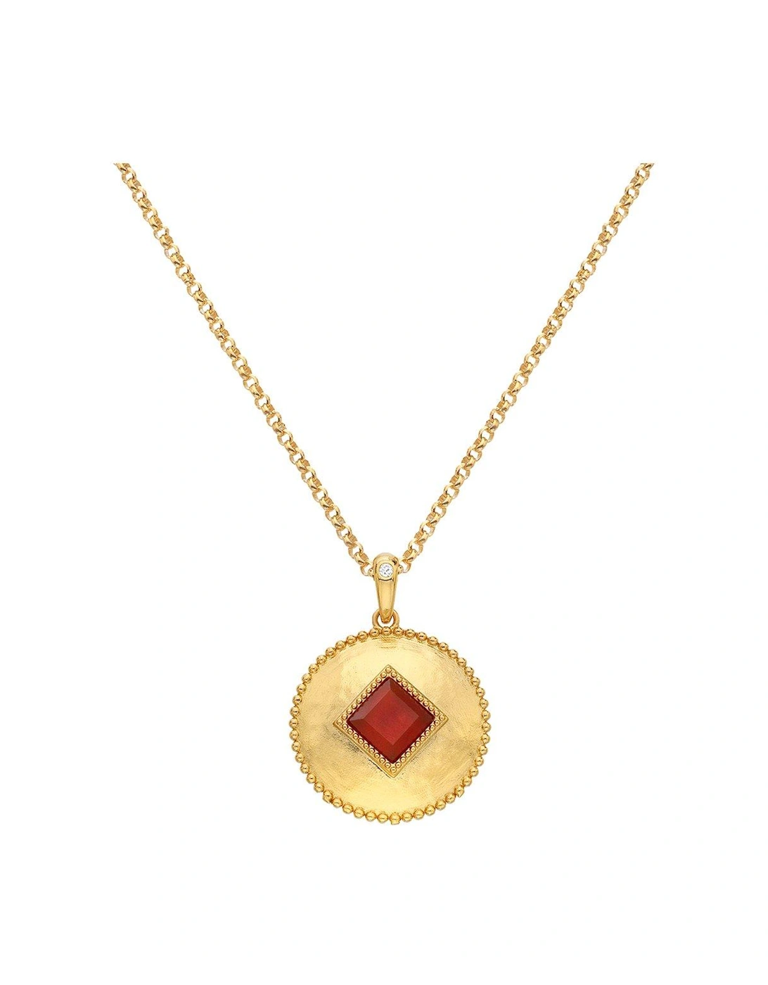 HDXGEM Coin Pendant - Red Agate, 3 of 2