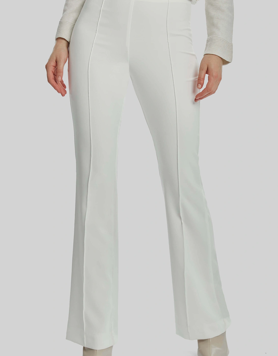 Front Seam Trousers In White, 2 of 1