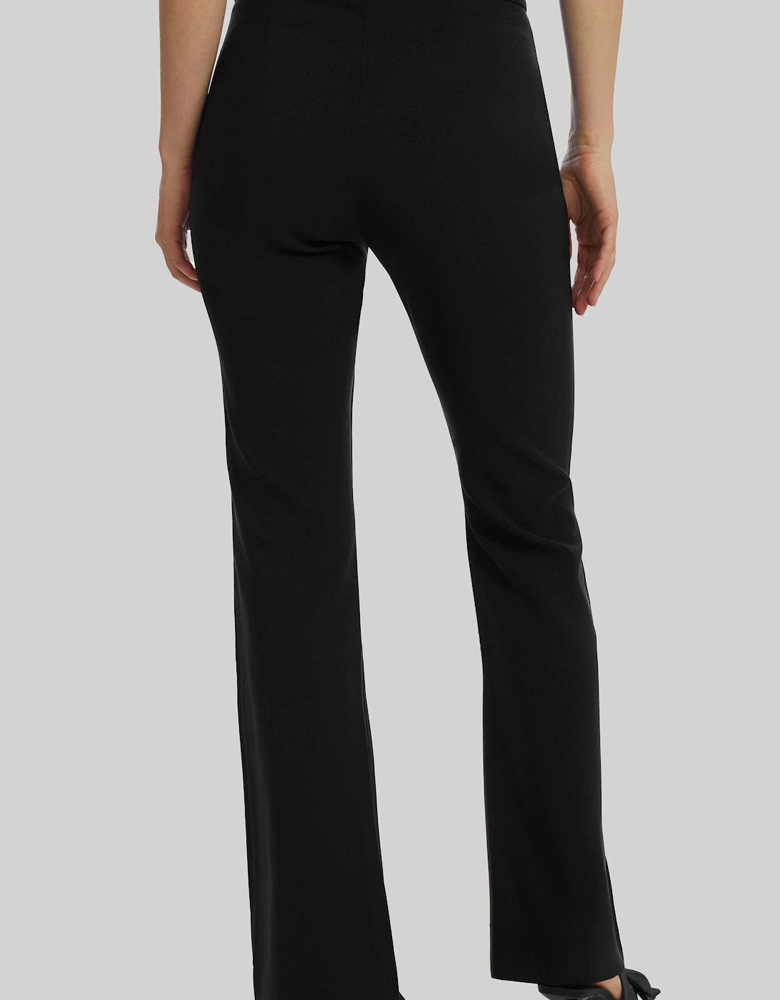 Front Seam Trousers In Black