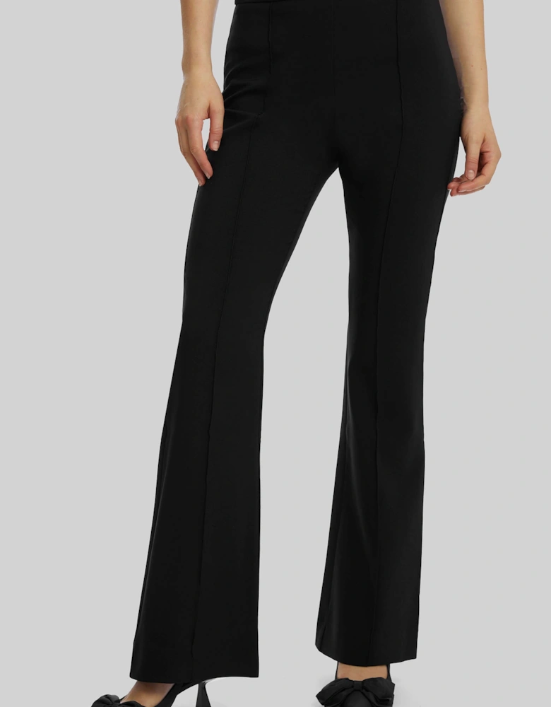 Front Seam Trousers In Black