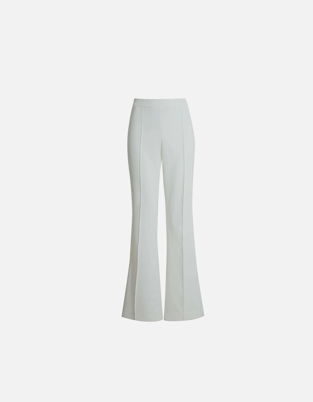 Front Seam Trousers In White