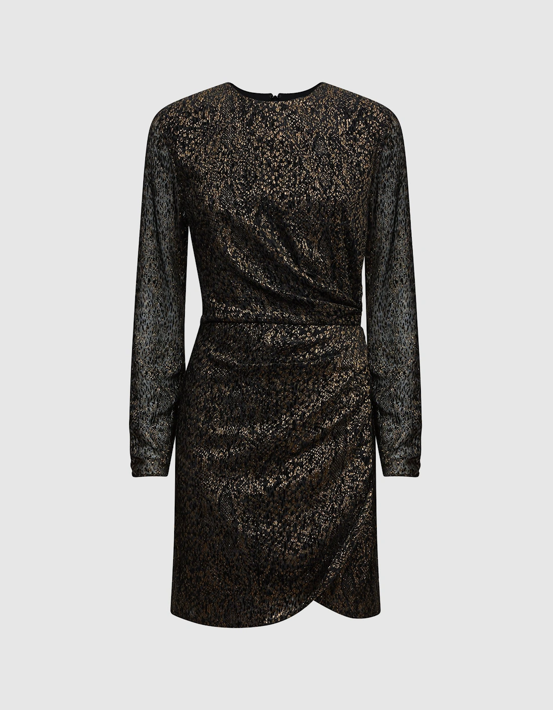 Premium Metallic Velvet Mini Dress, 2 of 1
