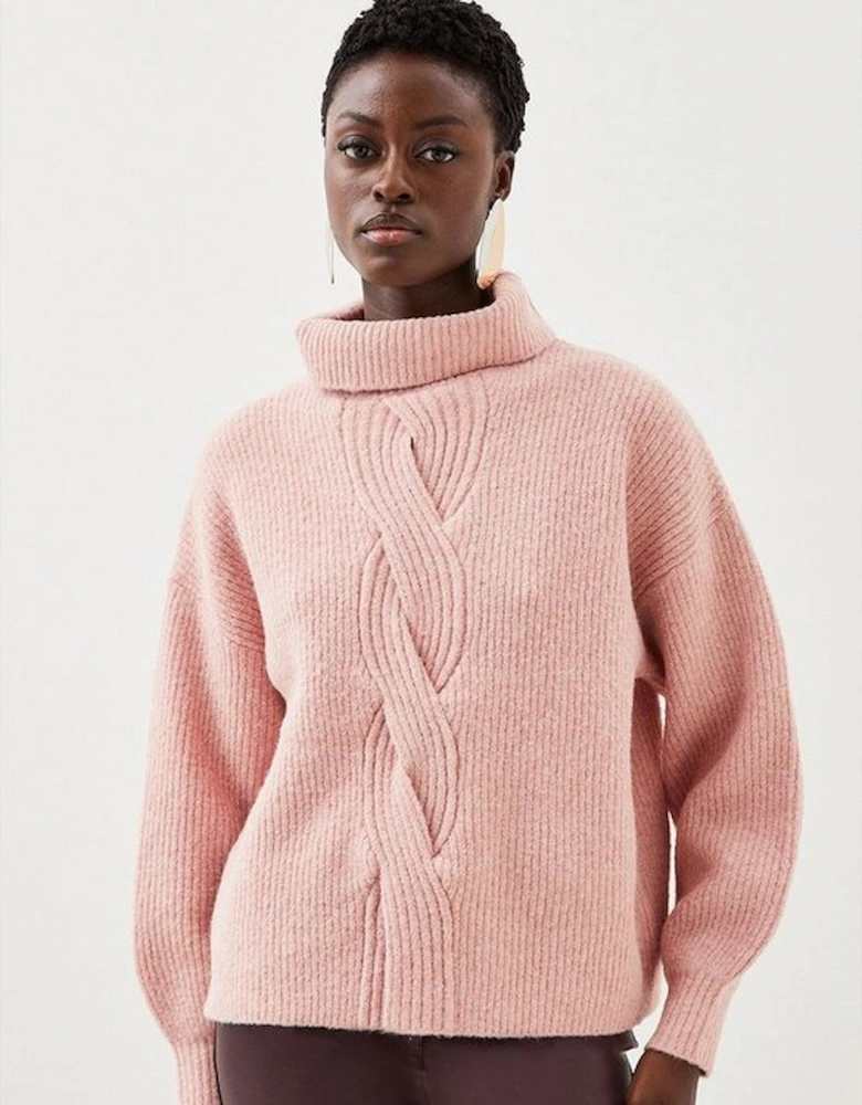 Lofty Knit Chunky Cable Wool Jumper