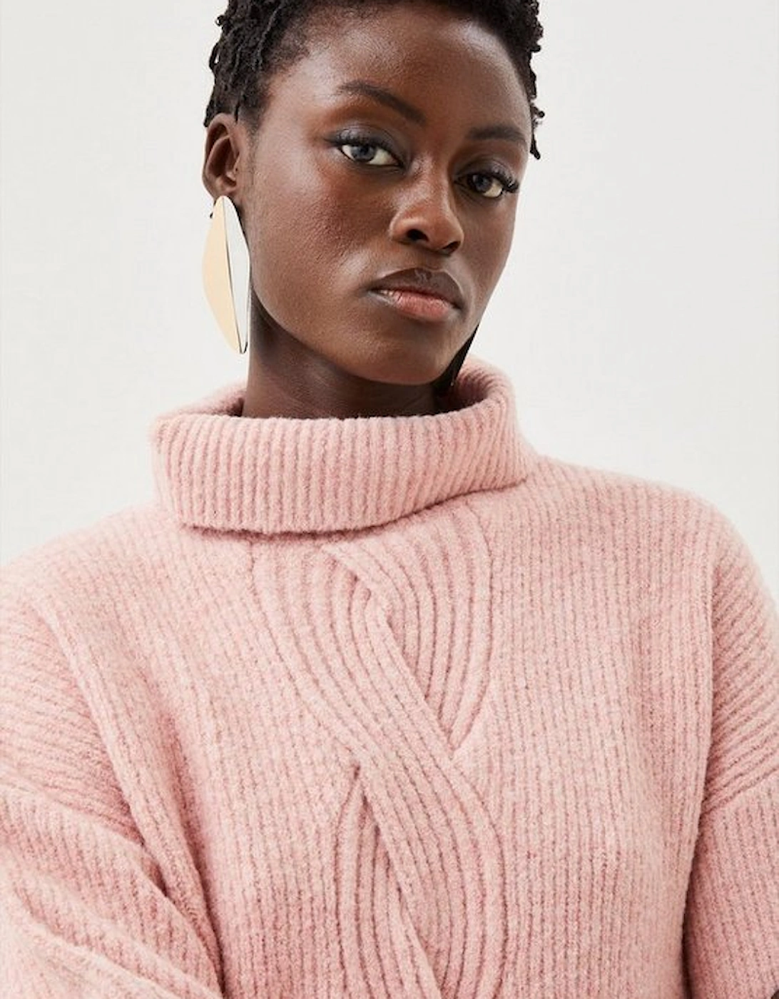 Lofty Knit Chunky Cable Wool Jumper