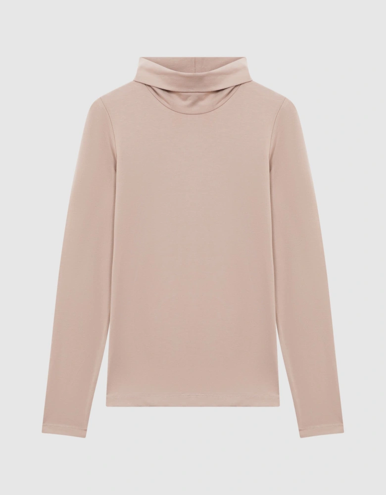 Fitted Roll Neck T-Shirt