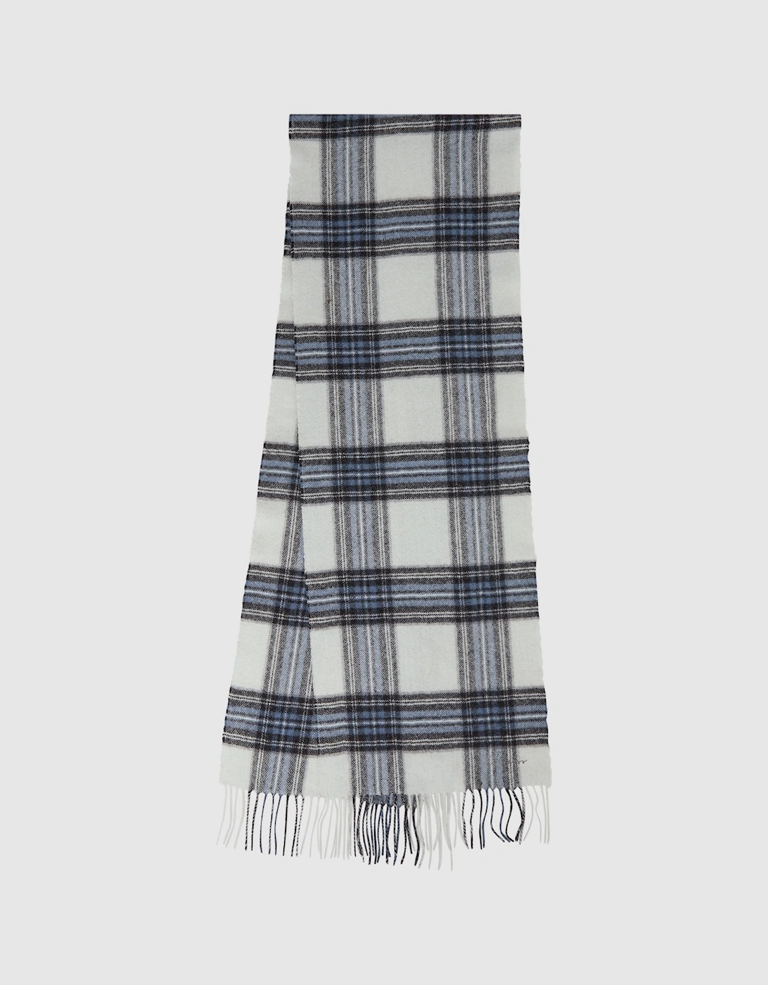 Wool-Cashmere Check Scarf, 2 of 1
