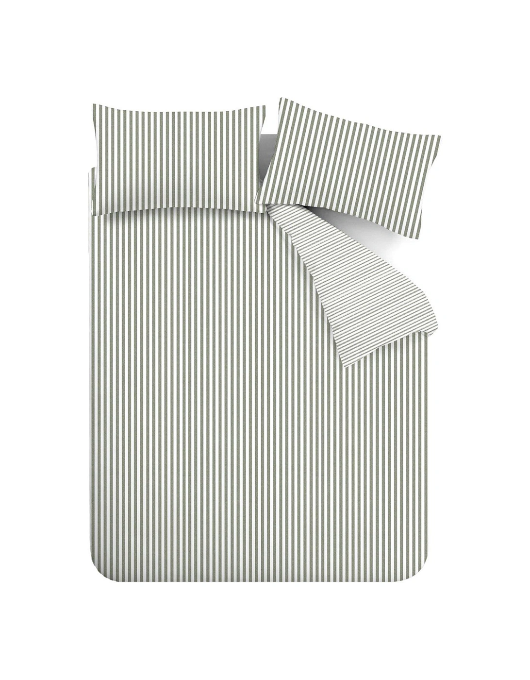 Brushed Cotton Stripe Soft Duvet Cover Set