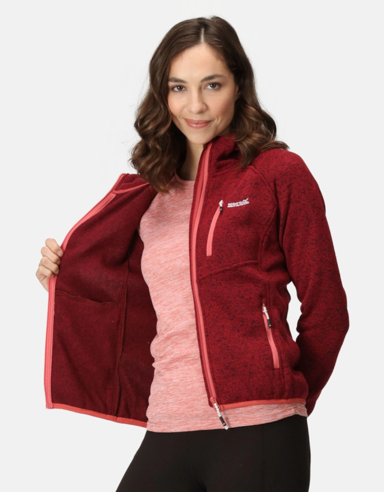 Womens Hood Newhill Full Zip Hooded Fleece Jacket