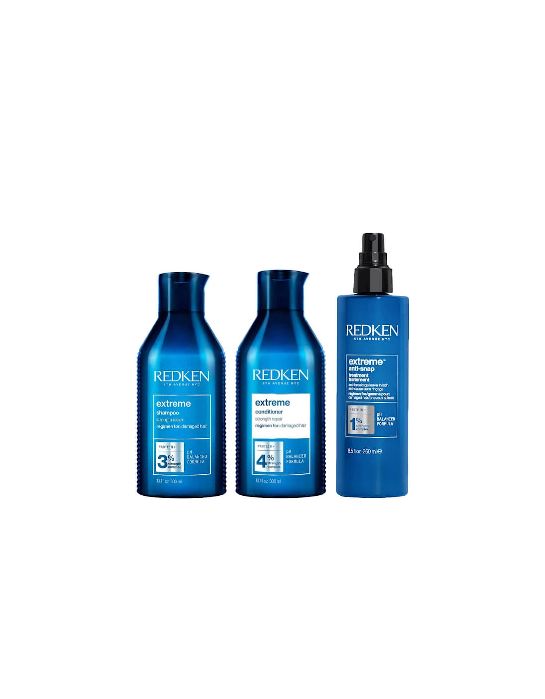 Extreme Shampoo, Conditioner and Anti-Snap Leave-in Treatment Strength Repair Bundle for Damaged Hair, 2 of 1