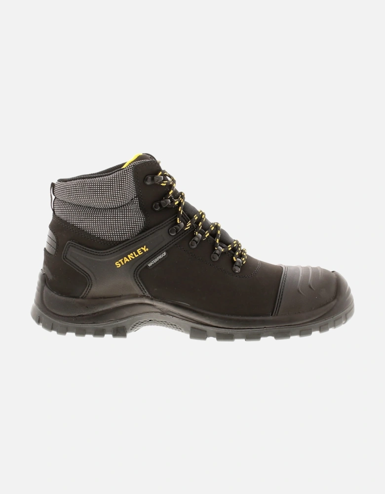 Stanley Mens Safety Boots Rchmond Leather Lace Up black UK Size