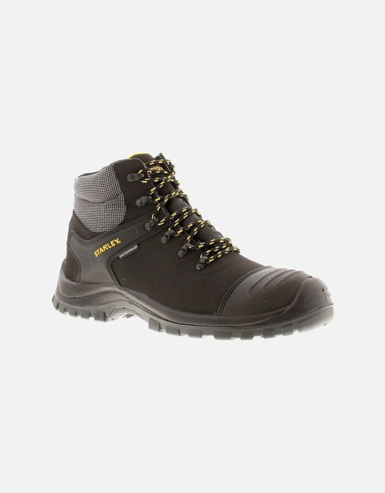 Stanley Mens Safety Boots Rchmond Leather Lace Up black UK Size