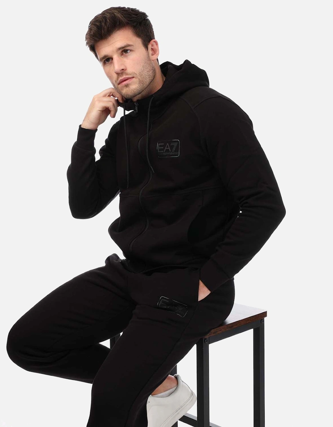 Mens Core ID Cotton-Blend Tracksuit