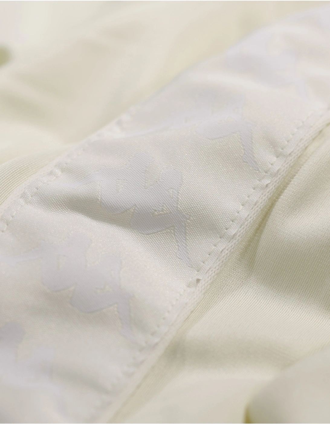 Anniston Authentic Slim Fit Track Jacket | Antique White/White