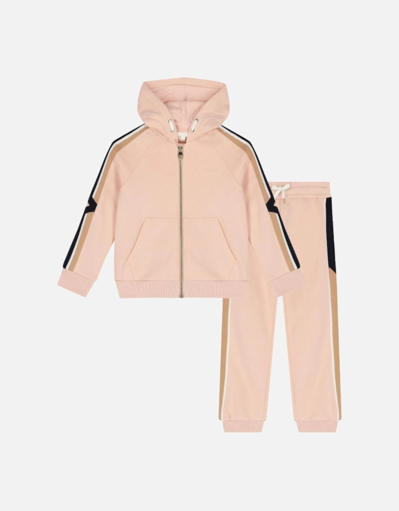 Girls Peach Organic Tracksuit