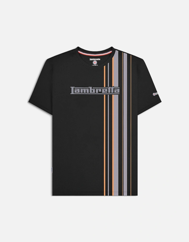 Mens Multi Stripe Short Sleeve T-Shirt