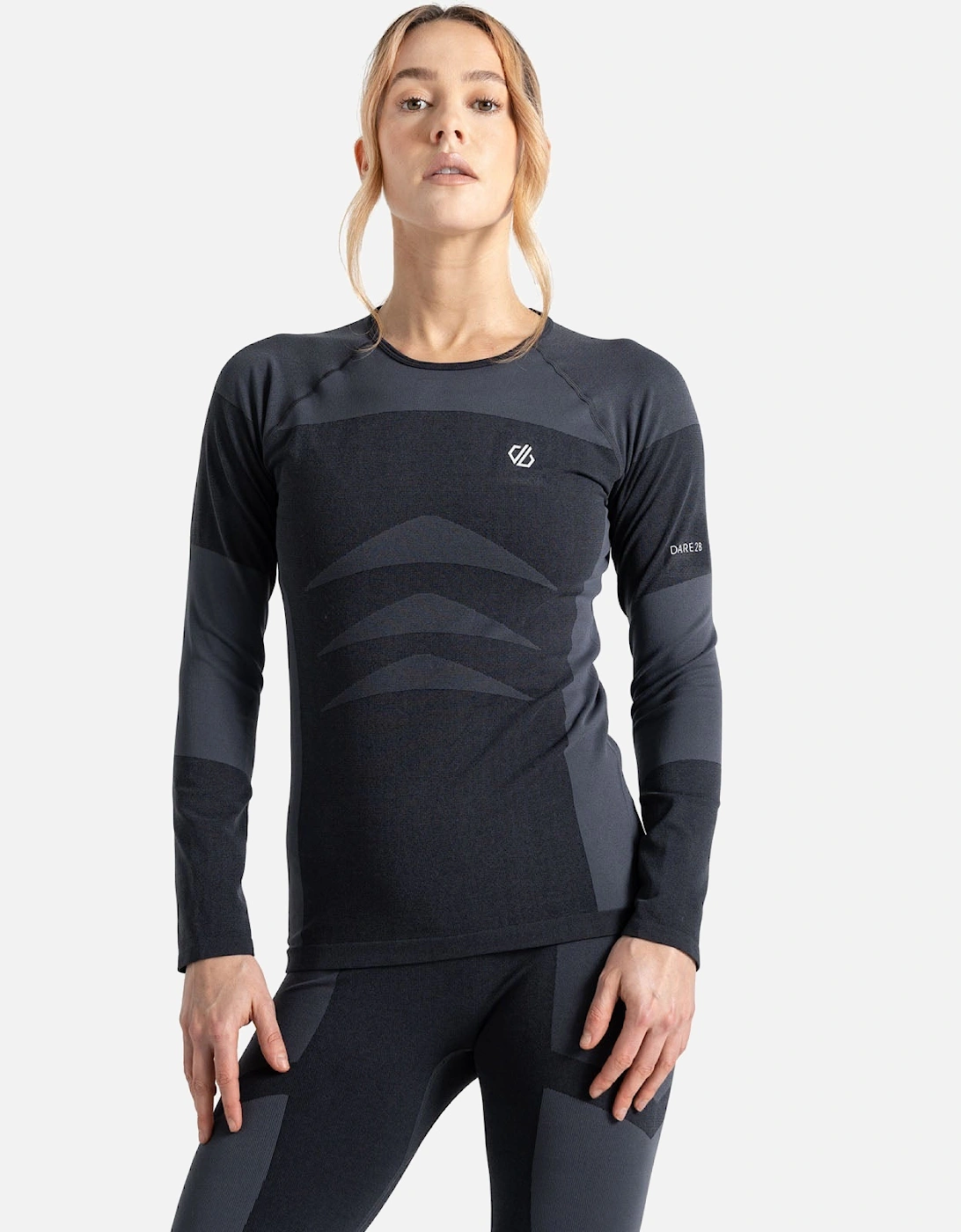 Womens In The Zone Long Sleeve Thermal Baselayer Top - Black, 4 of 3