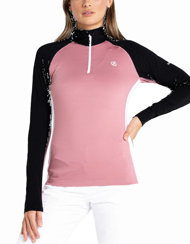 Womens Involved II Half Zip Midlayer Pullover - Mesa Rose