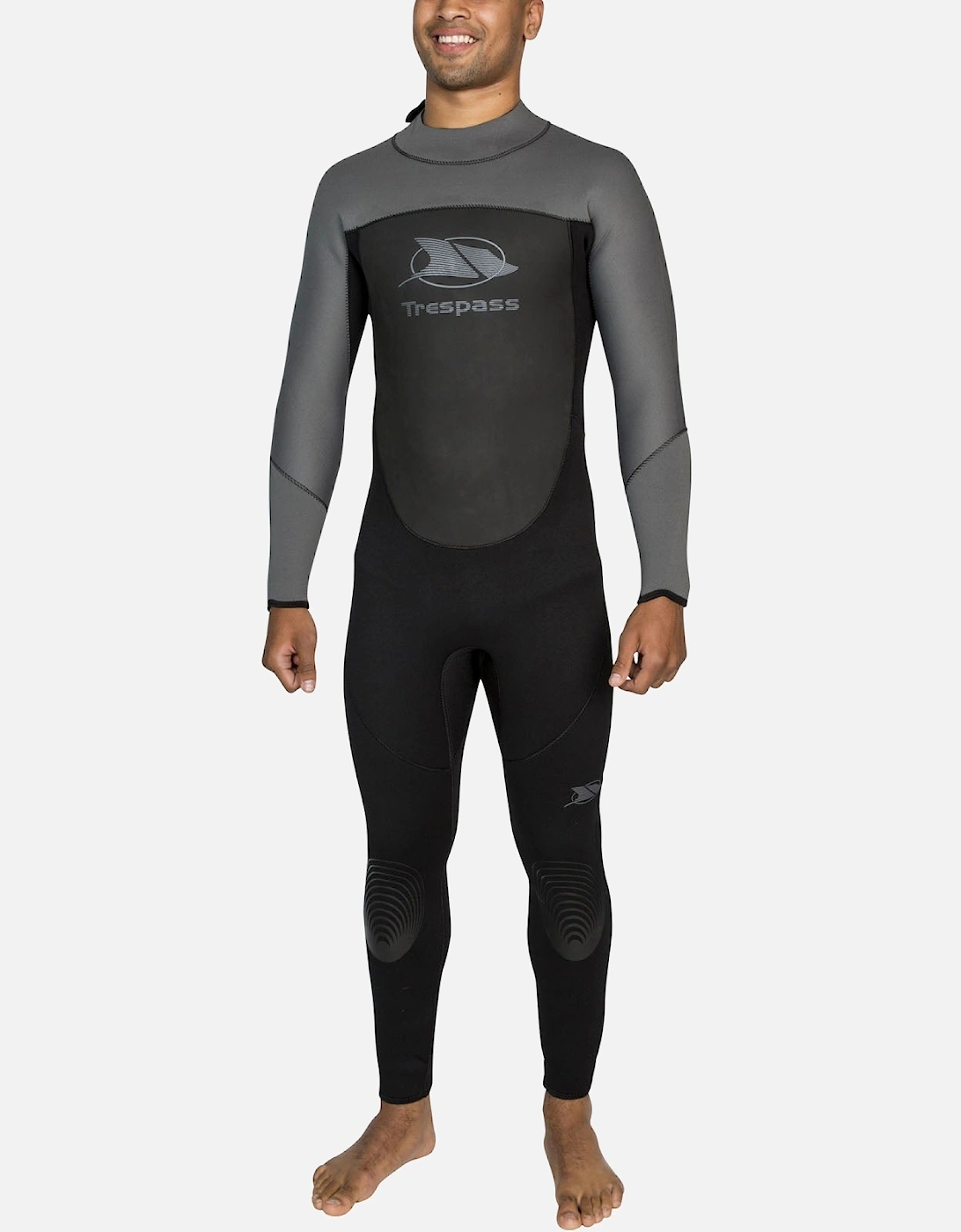 Mens Lakee 5MM Zip Back Surfing Wetsuit - Black, 2 of 1