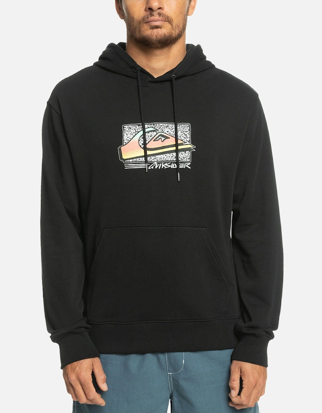 Mens Retro Fade Pullover Sweatshirt Hoodie