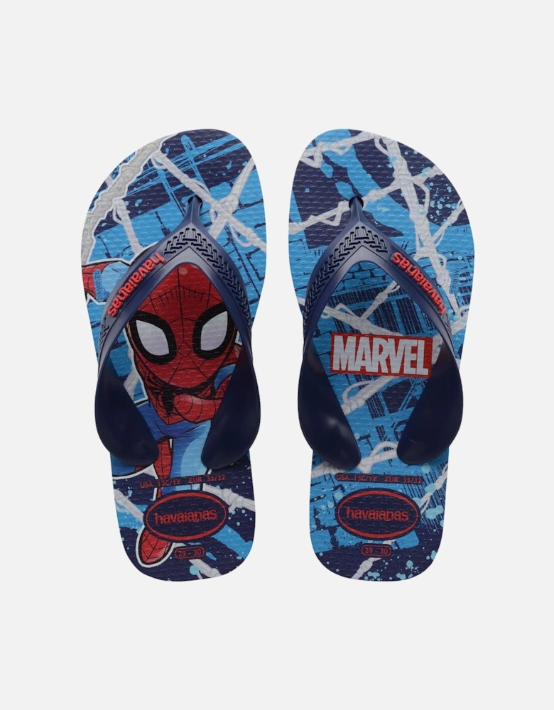 Kids Max Marvel Spider-Man Flip Flops - Blue