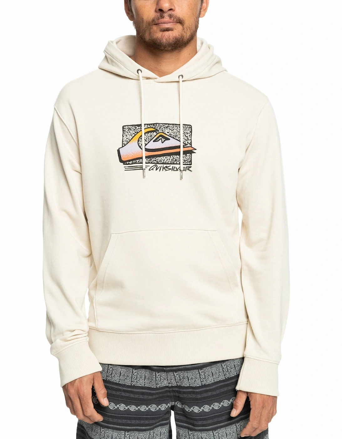 Mens Retro Fade Pullover Sweatshirt Hoodie