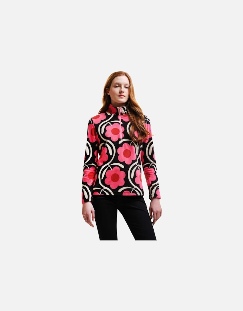 Womens Orla Kiely Half Zip Pullover Fleece