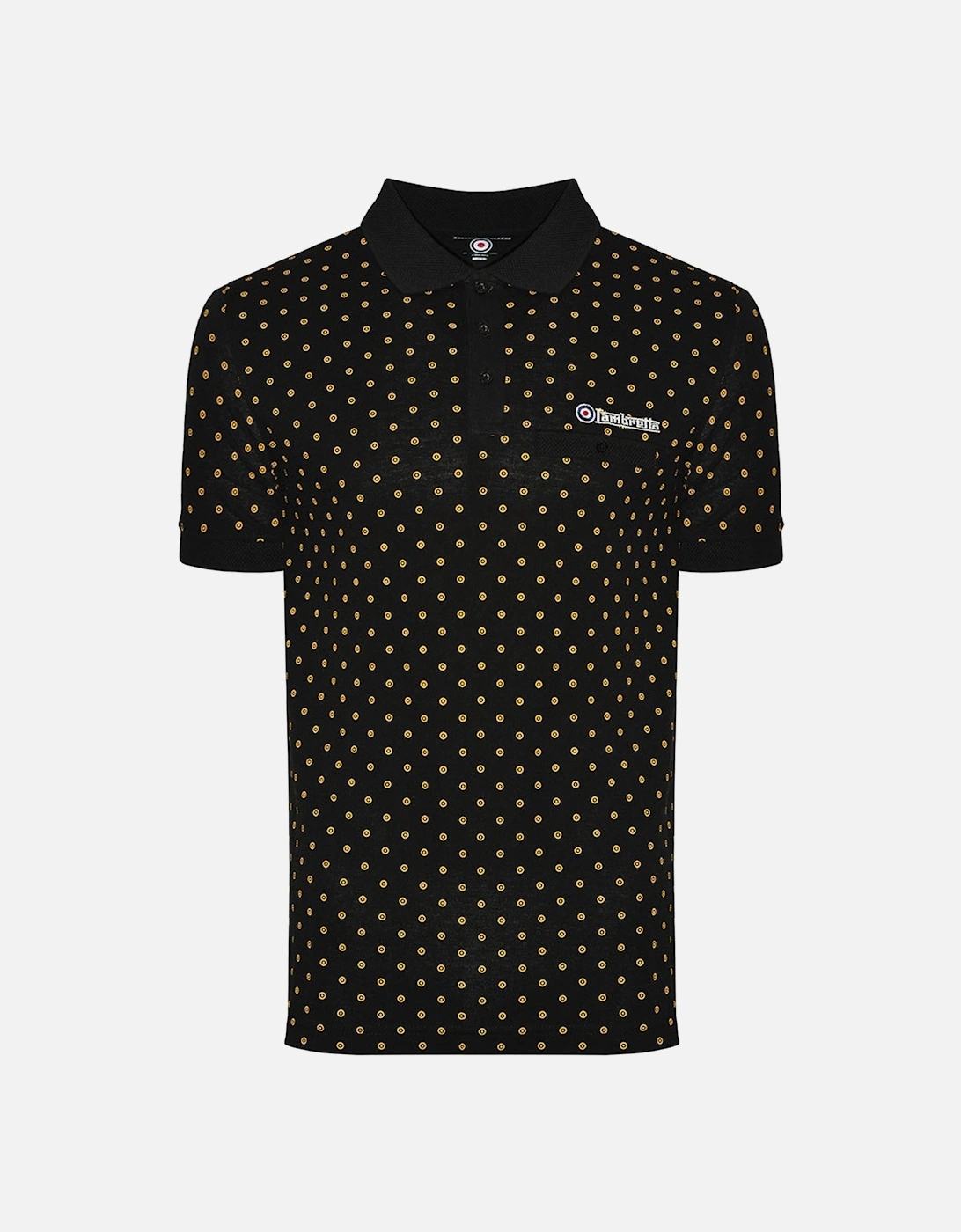 Mens Target AOP Premium Short Sleeve Polo Shirt, 8 of 7