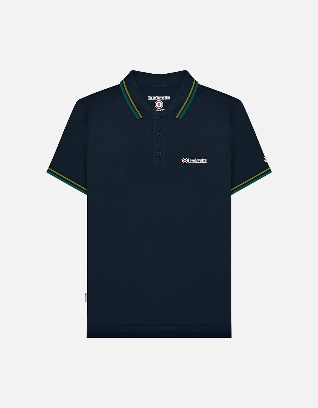 Mens Twin Tipped Retro Polo Shirt