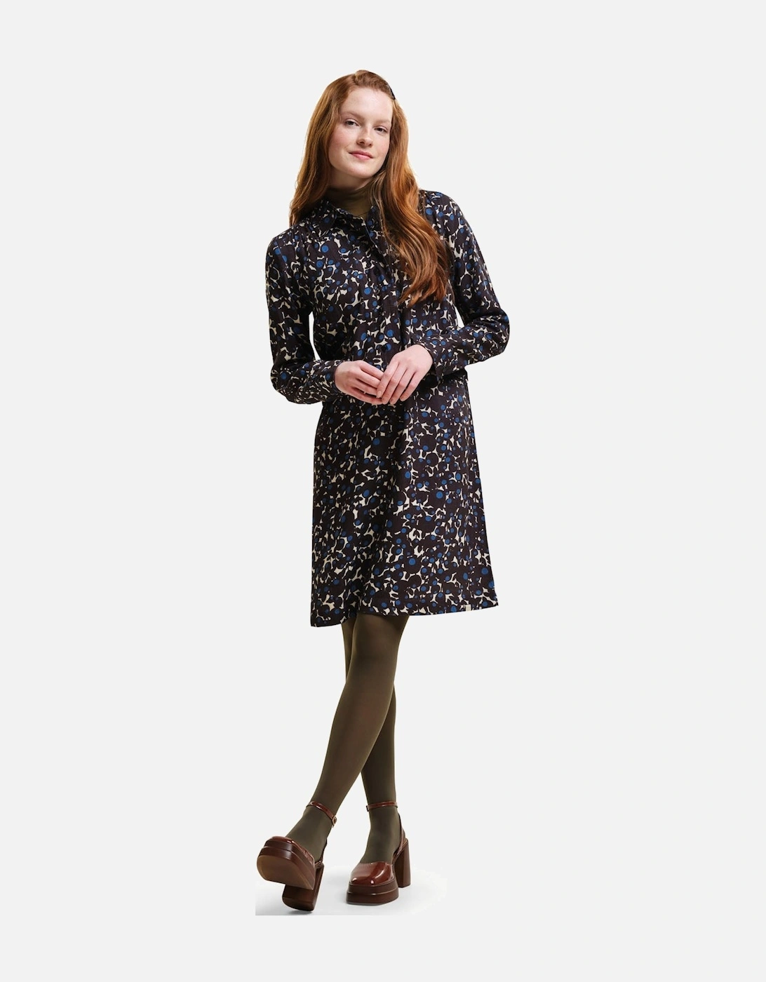 Womens Orla Kiely Printed Button Down Midi Dress, 2 of 1