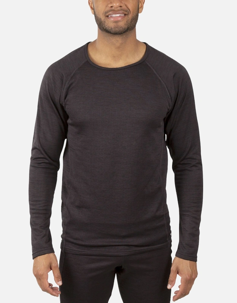 Mens Rennie Quick Drying Long Sleeve Baselayer T-Shirt - Dark Grey