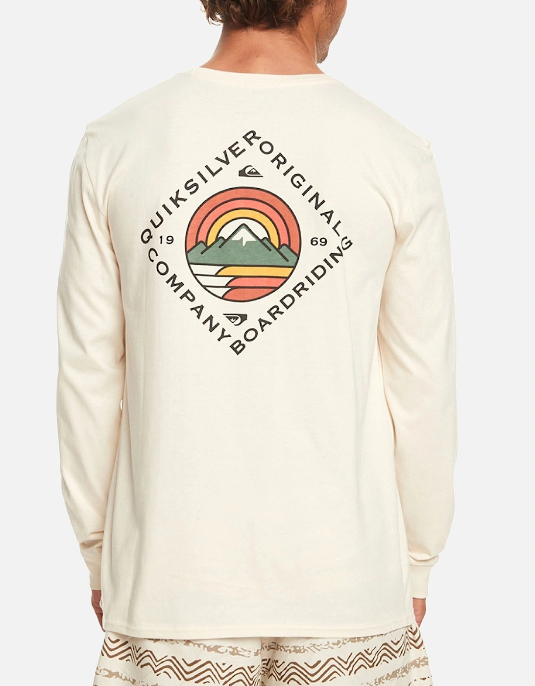 Mens Scenic View Long Sleeve T-Shirt - Birch, 2 of 1