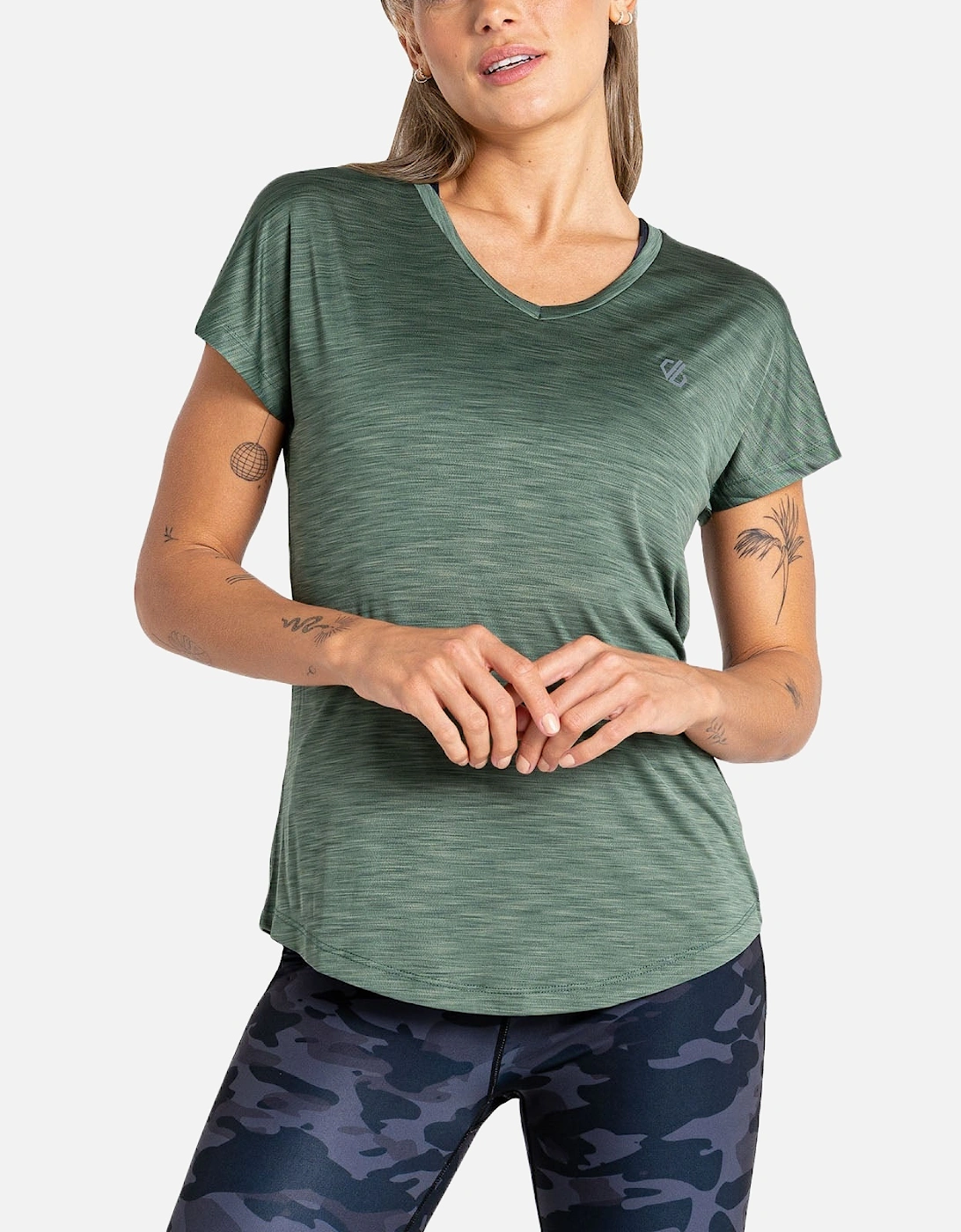 Womens Vigilant Short Sleeve T-Shirt - Duck Green, 2 of 1