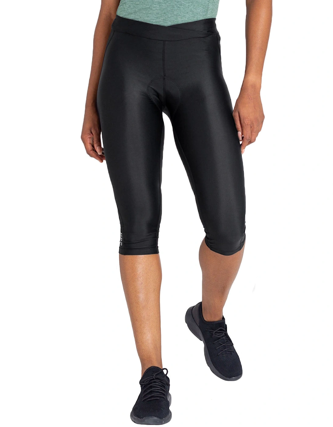 Womens Worldly Gel Capri Cycling Leggings - Black, 2 of 1