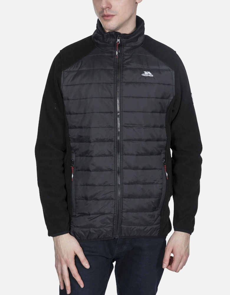 Mens Saunter Full Zip Padded Jacket - Black