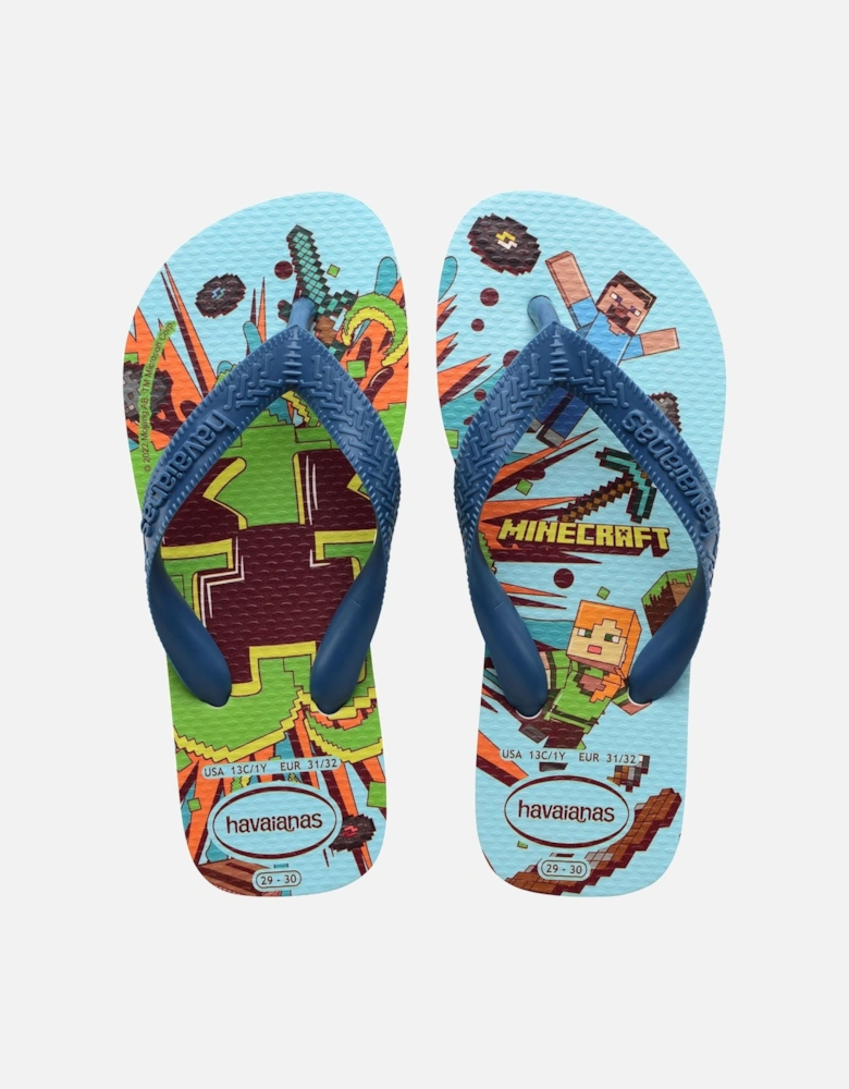 Kids Minecraft Flip Flops