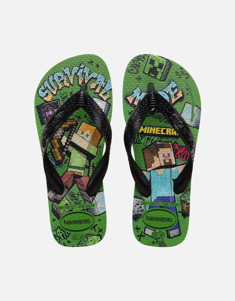 Kids Minecraft Flip Flops