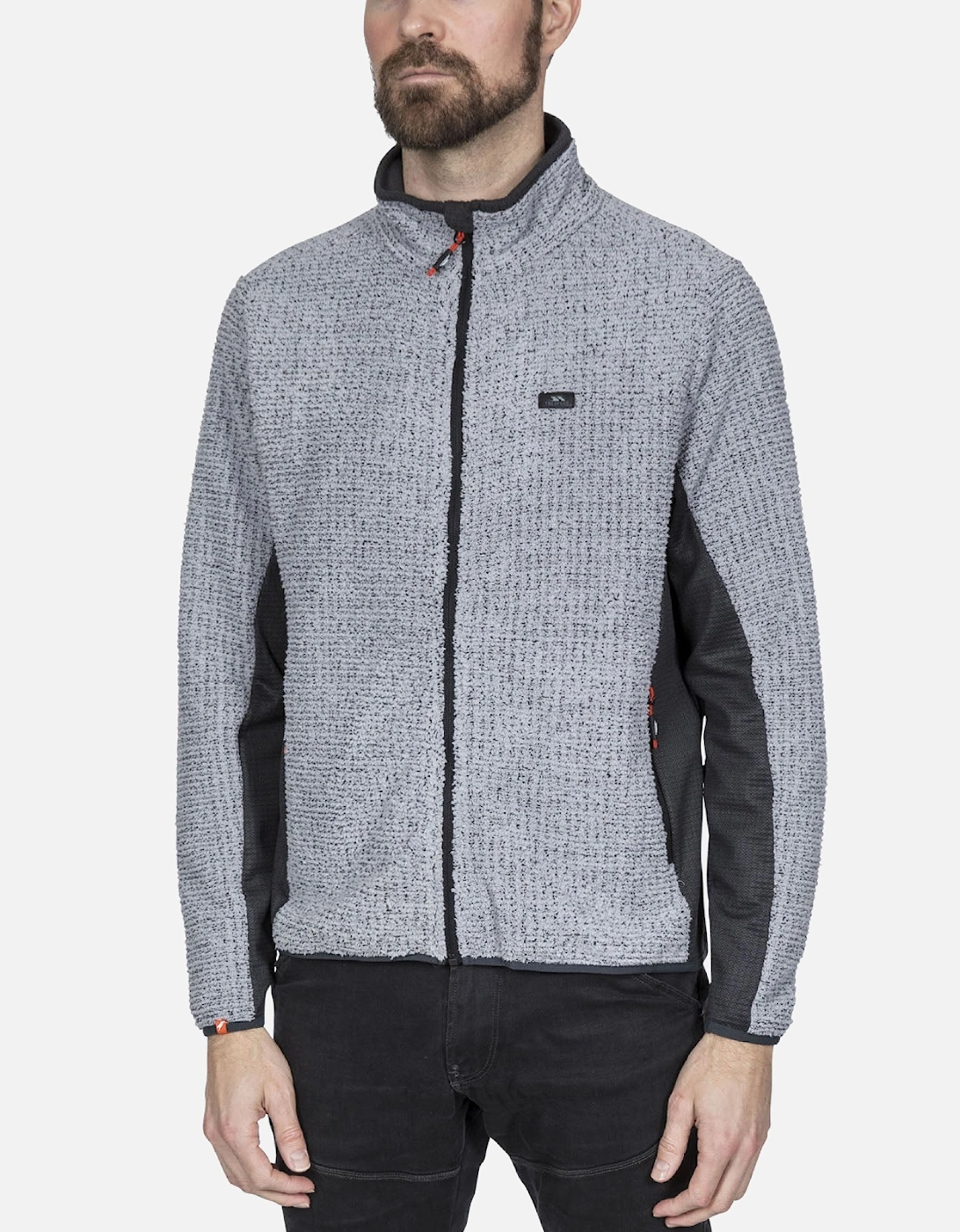 Mens Templetonpeck Full Zip Fleece Jacket - Grey, 2 of 1