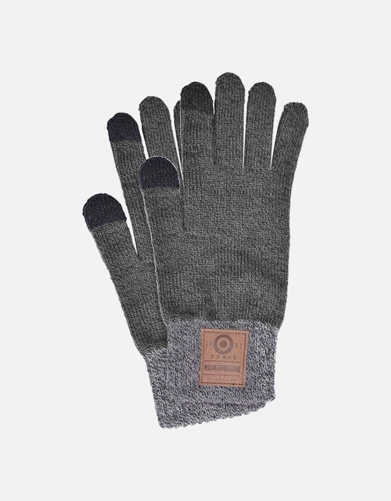 Mens Turn Up Touchscreen Compatible Gloves