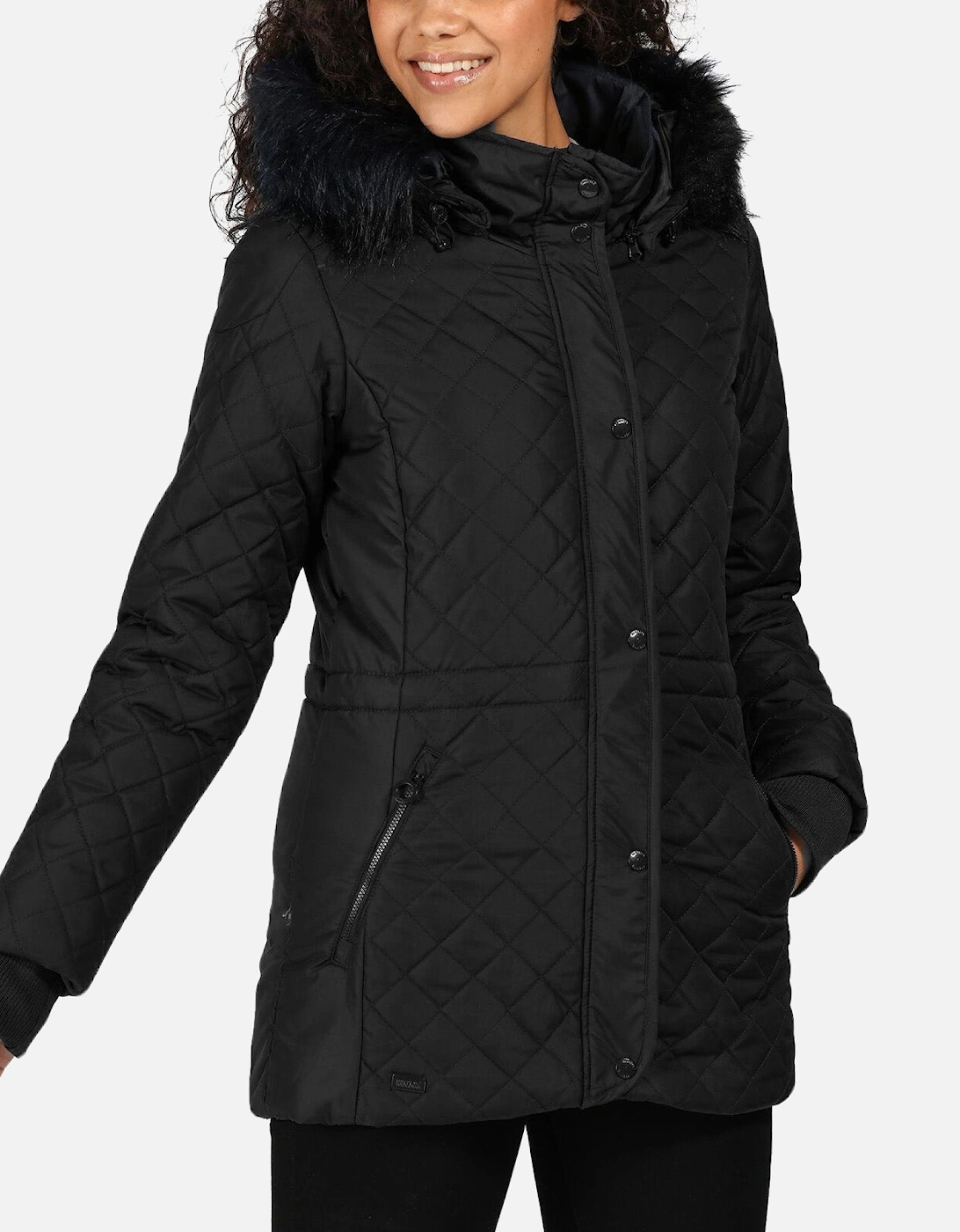 Womens Zella Insulated Quilted Jacket, 6 of 5