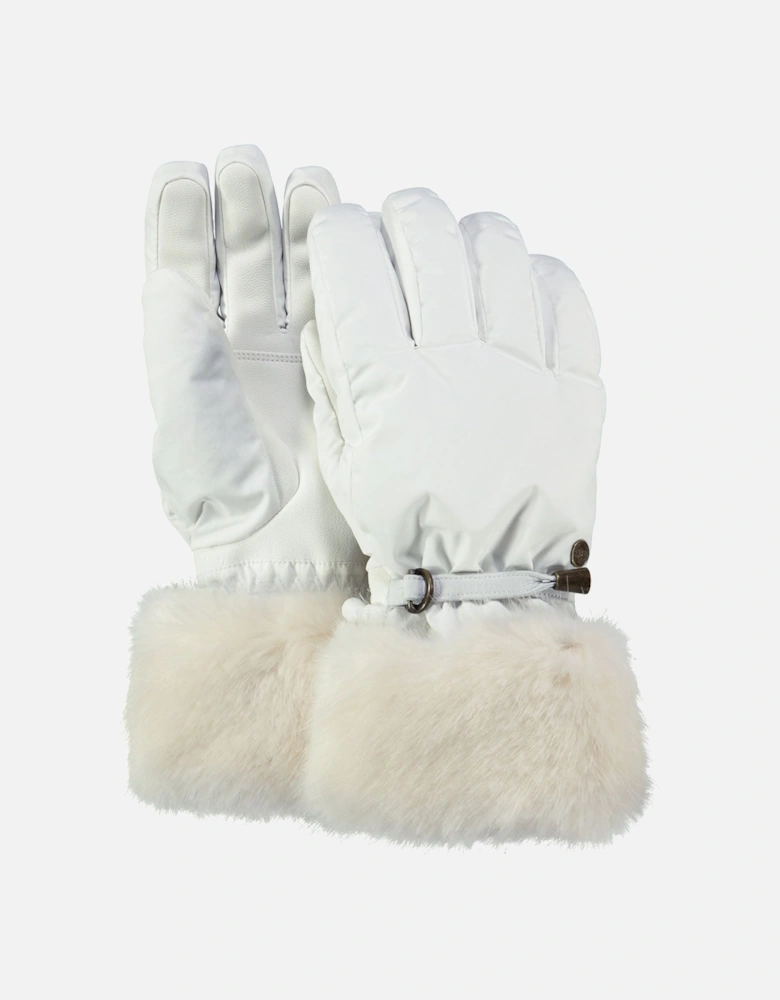 Womens Empire Waterproof Faux Fur Skiing Gloves