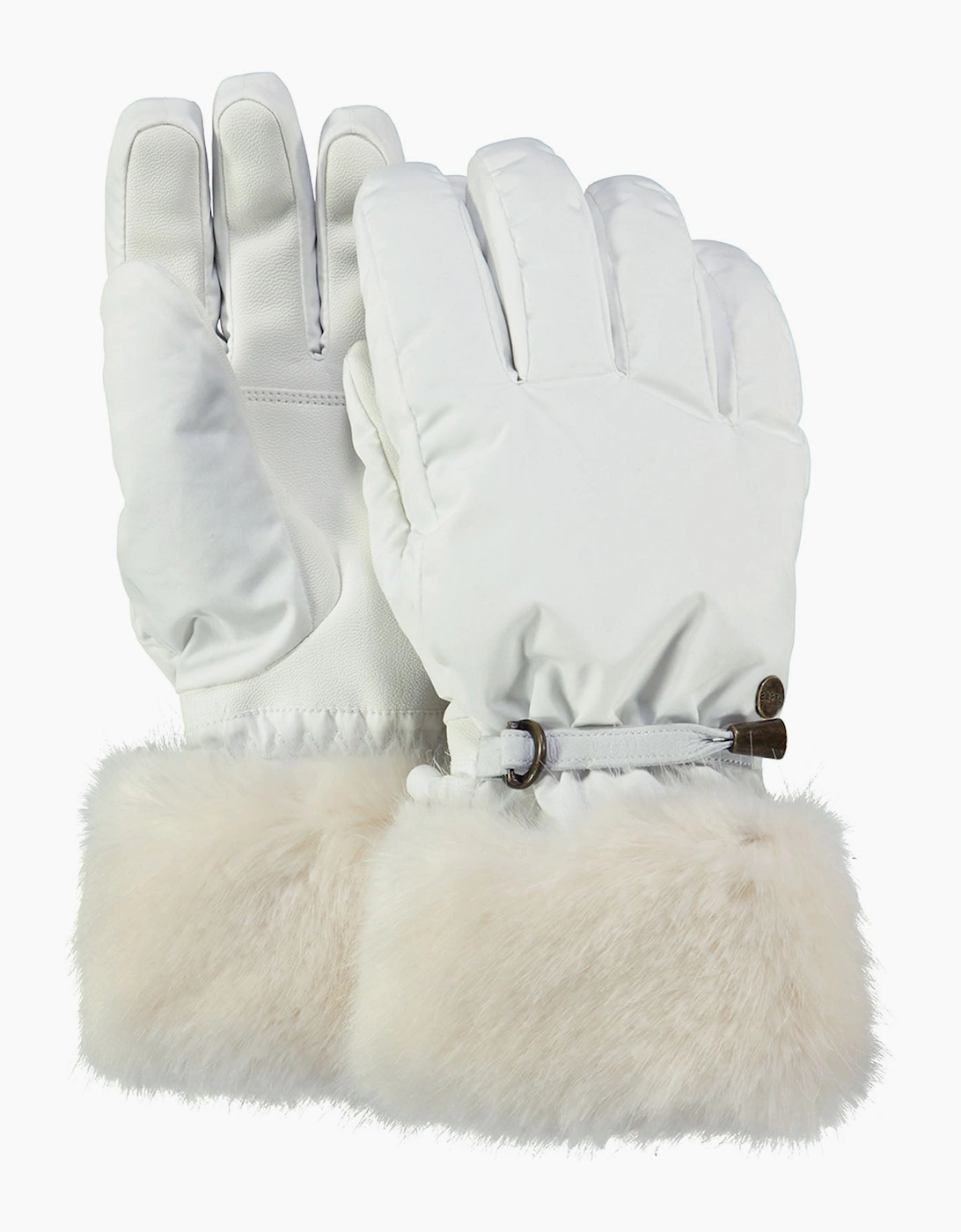 Women's Barts Womens Empire Waterproof Faux Fur Skiing Gloves - White - Size: S